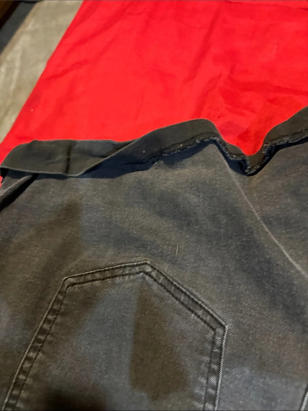 Women’s large Black Pull-On jeans shorts and large Avia black shorts